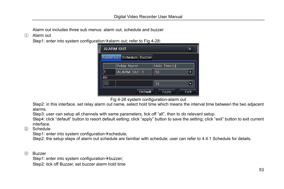 5 alarm out | COP-USA DVRHRT-16MD User Manual | Page 53 / 137