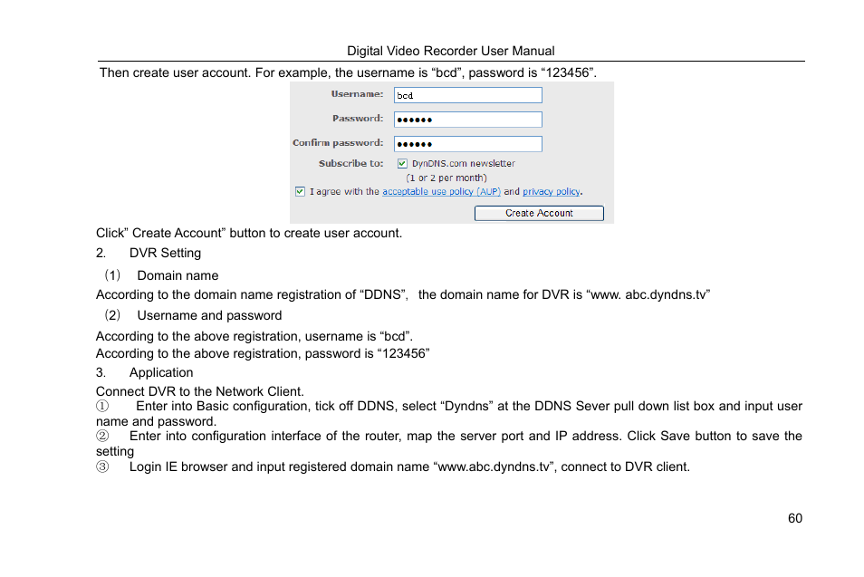 Connect dvr to the network client | COP-USA DVRHRT-16MD User Manual | Page 60 / 137