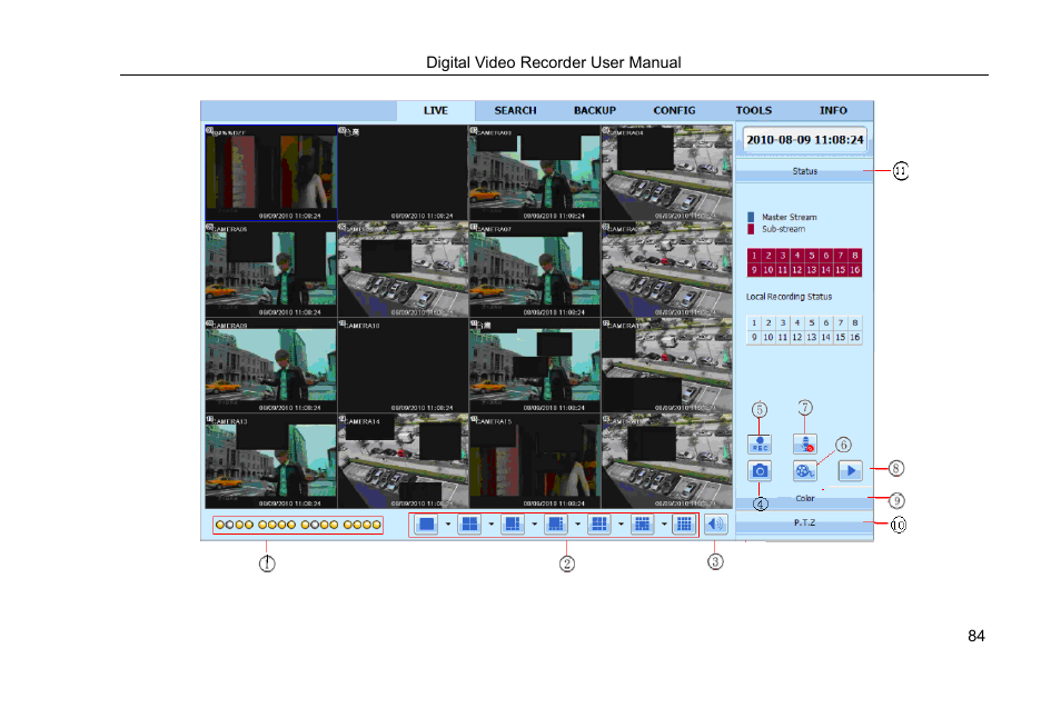 2 the remote live preview interface as below | COP-USA DVRHRT-16MD User Manual | Page 84 / 137