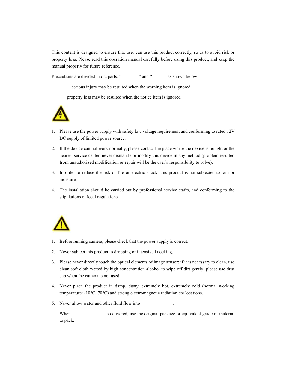 Safety notice | COP-USA WS08 User Manual | Page 3 / 69