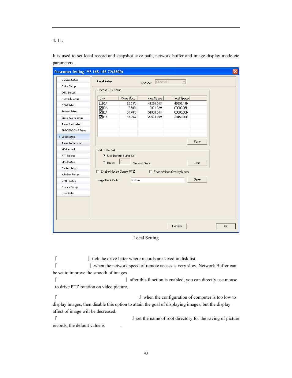 Local setting, Network video server/ip camera user manual | COP-USA WS08 User Manual | Page 43 / 69