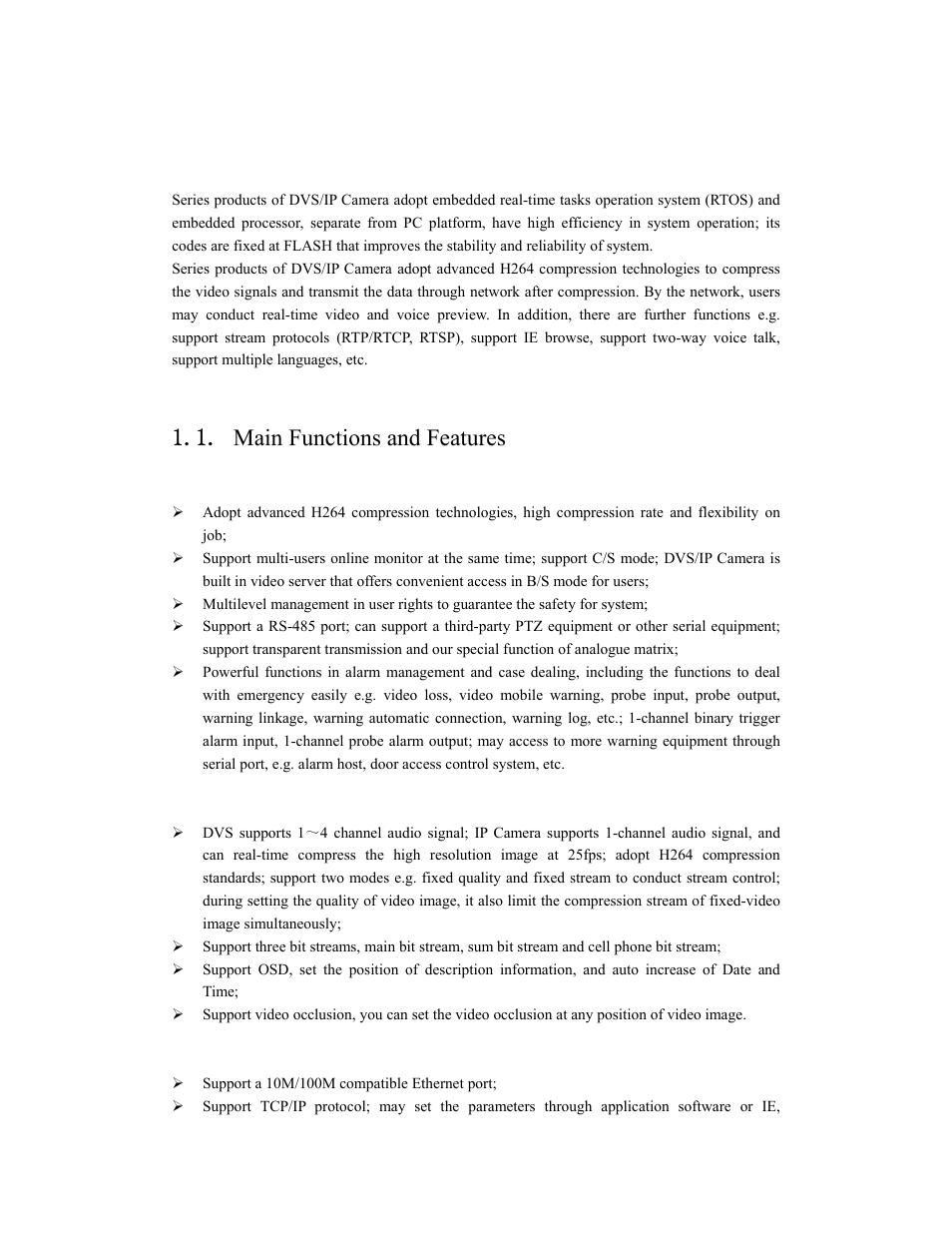 Profile of product, Main functions and features | COP-USA WS08 User Manual | Page 5 / 69