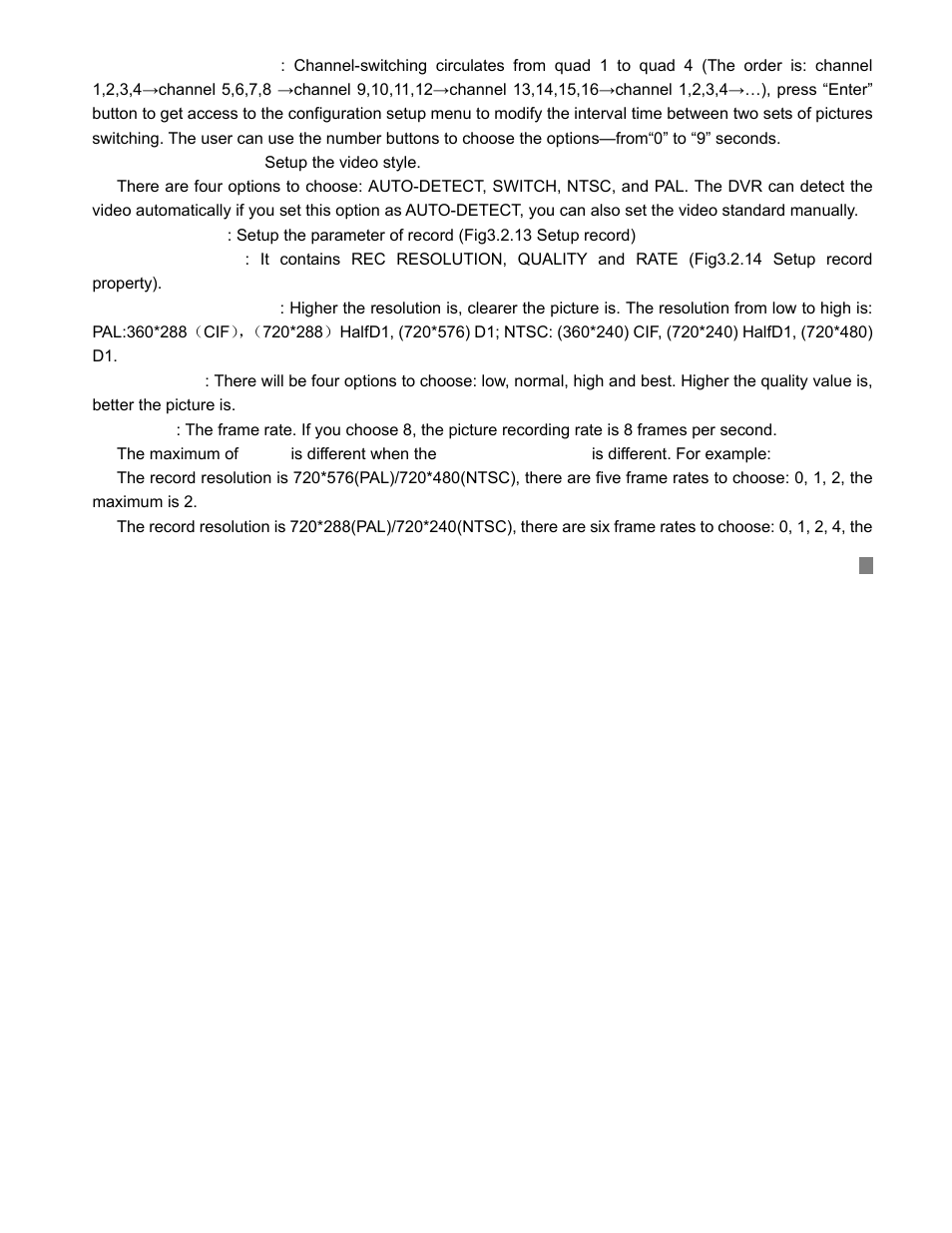 3 setup-rec | COP-USA DVRMPEG4-16LAN User Manual | Page 43 / 123