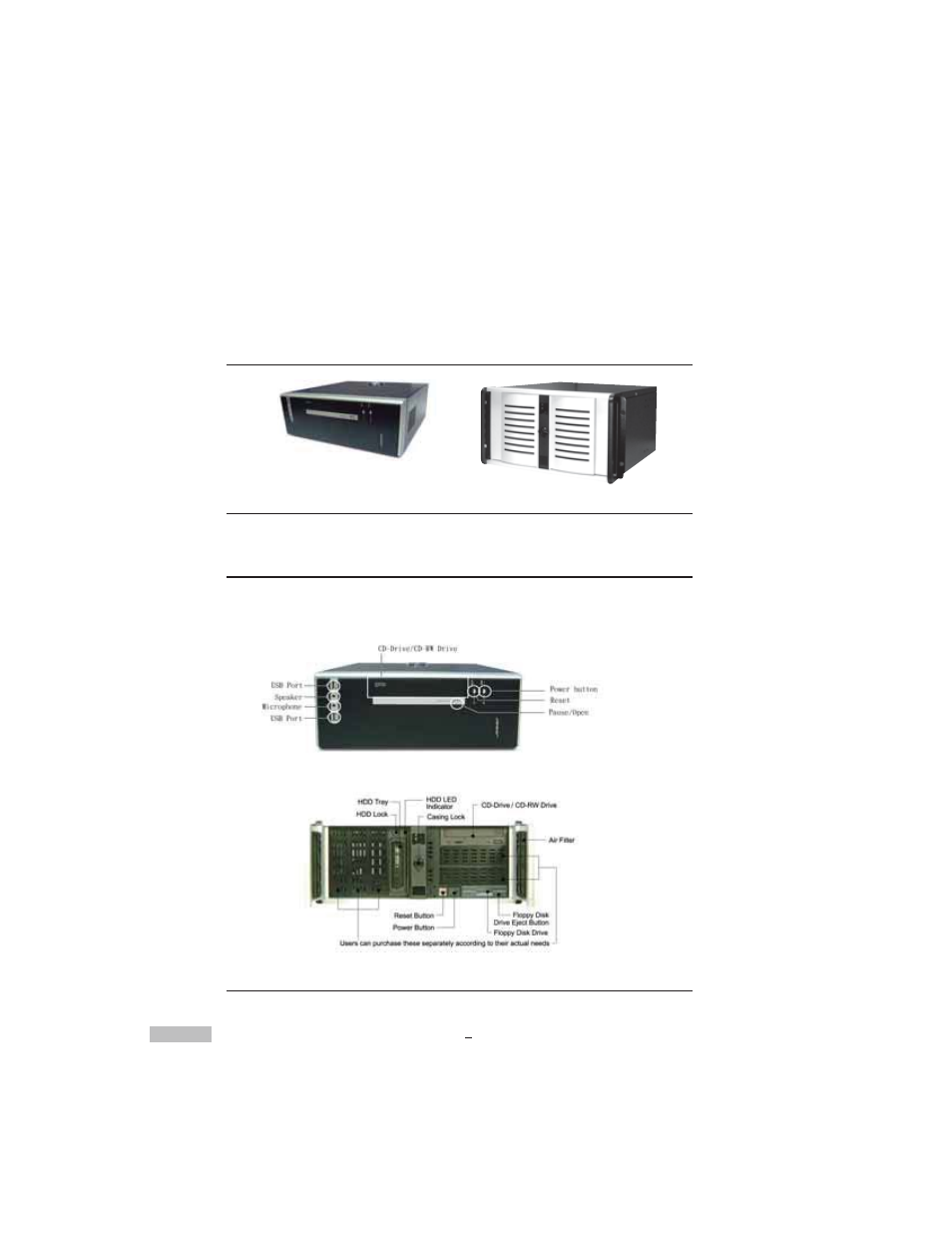 Front view, Front inside view | COP-USA DVRPRO04 User Manual | Page 9 / 130