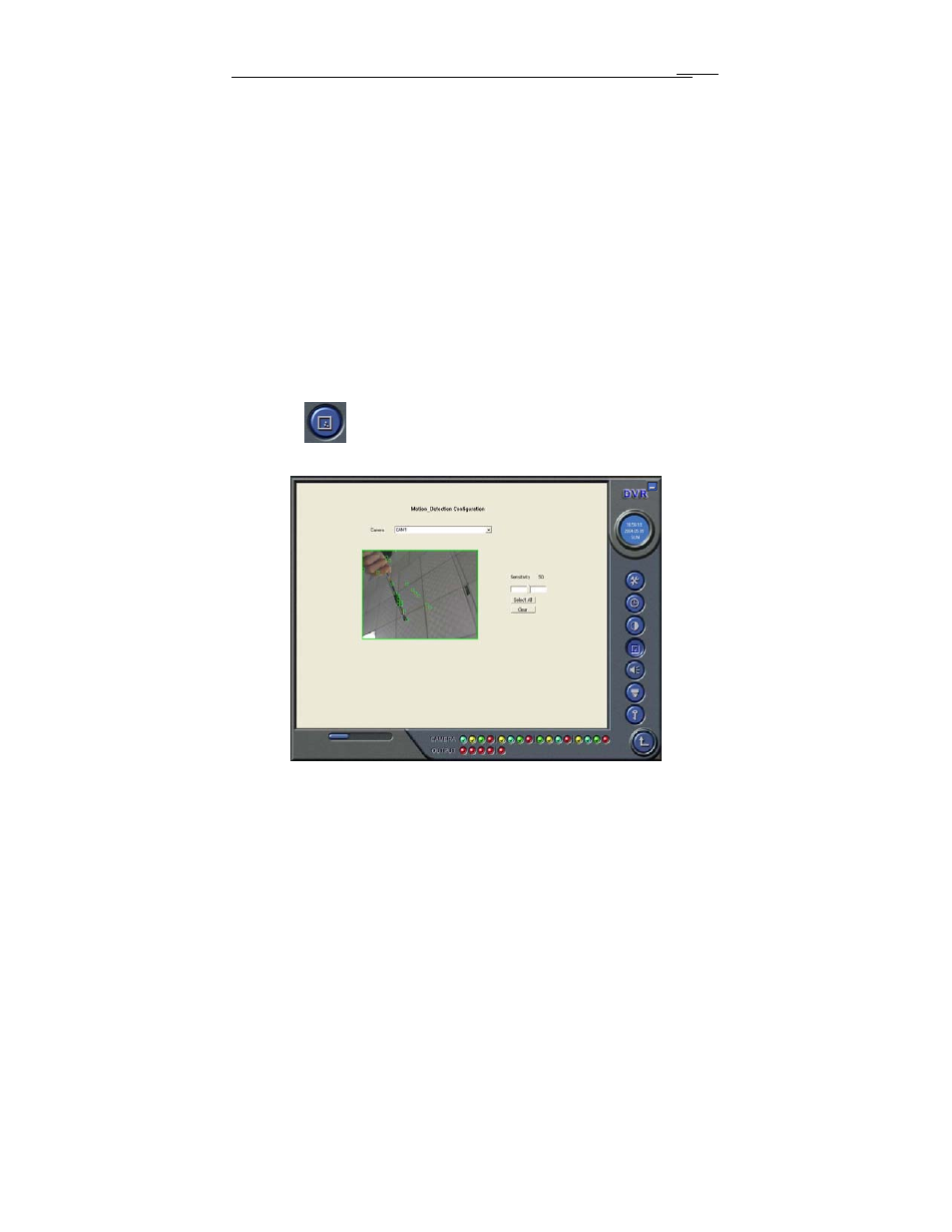 3 motion detection configuration | COP-USA USBDVR04SP User Manual | Page 40 / 114