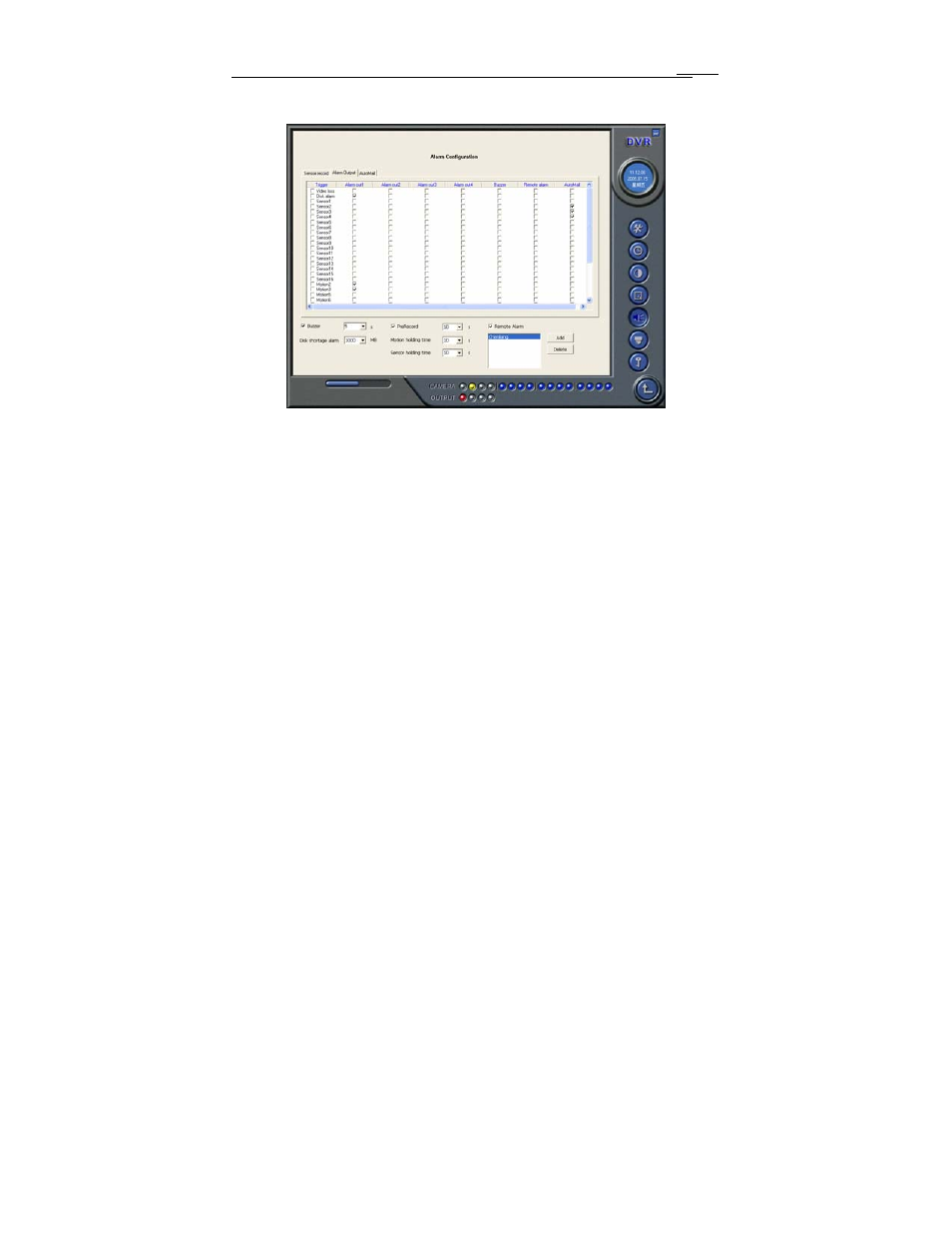 Alarm output | COP-USA USBDVR04SP User Manual | Page 47 / 114
