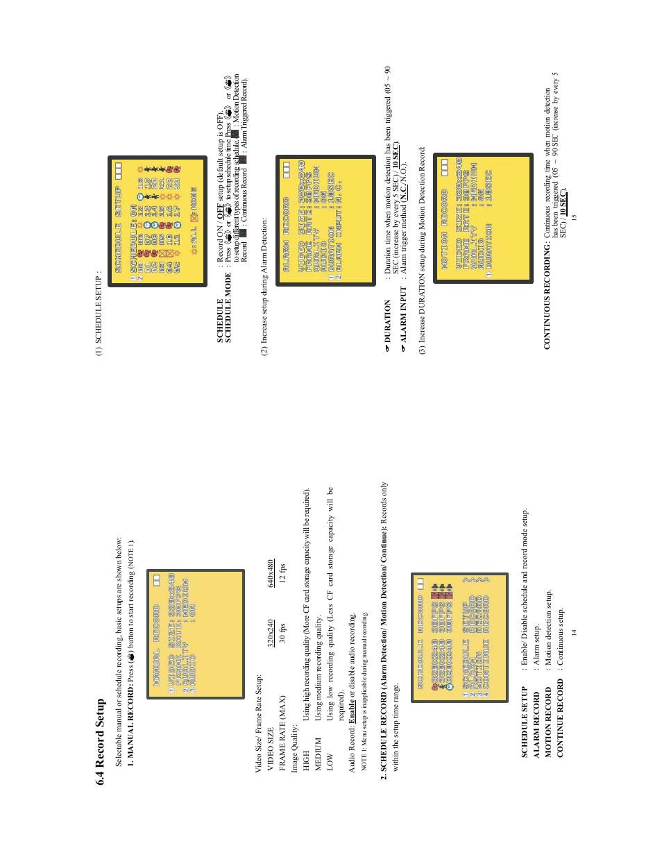 4 record setu p | COP-USA ALC-DVR32-SL User Manual | Page 8 / 11