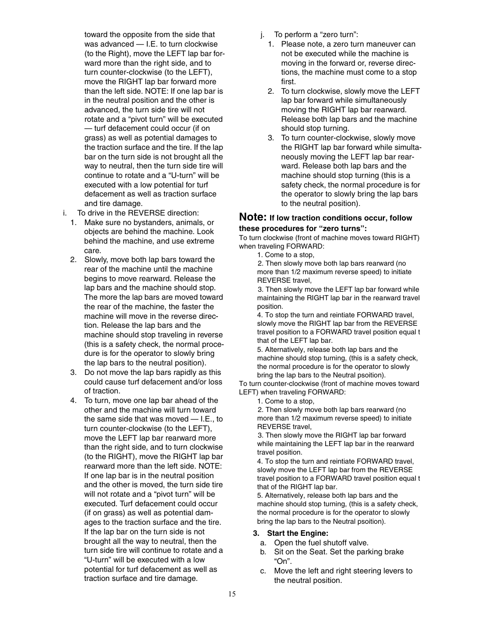 Cub Cadet 23HP ENFORCER 54 User Manual | Page 15 / 32