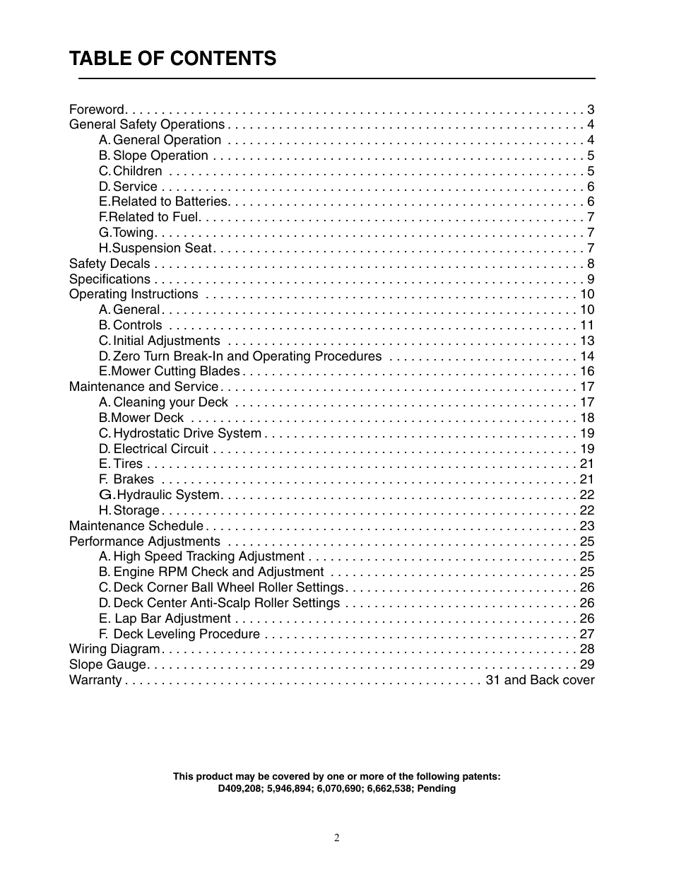 Cub Cadet 23HP ENFORCER 54 User Manual | Page 2 / 32