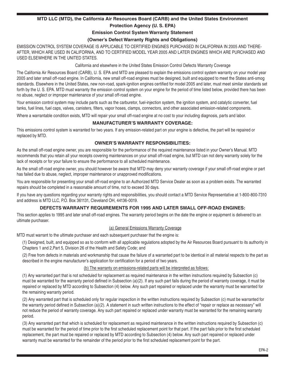 Cub Cadet 54M User Manual | Page 26 / 28