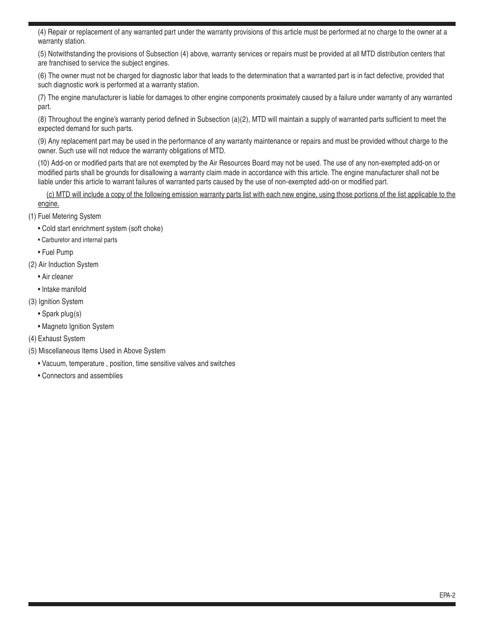 Cub Cadet 54M User Manual | Page 27 / 28