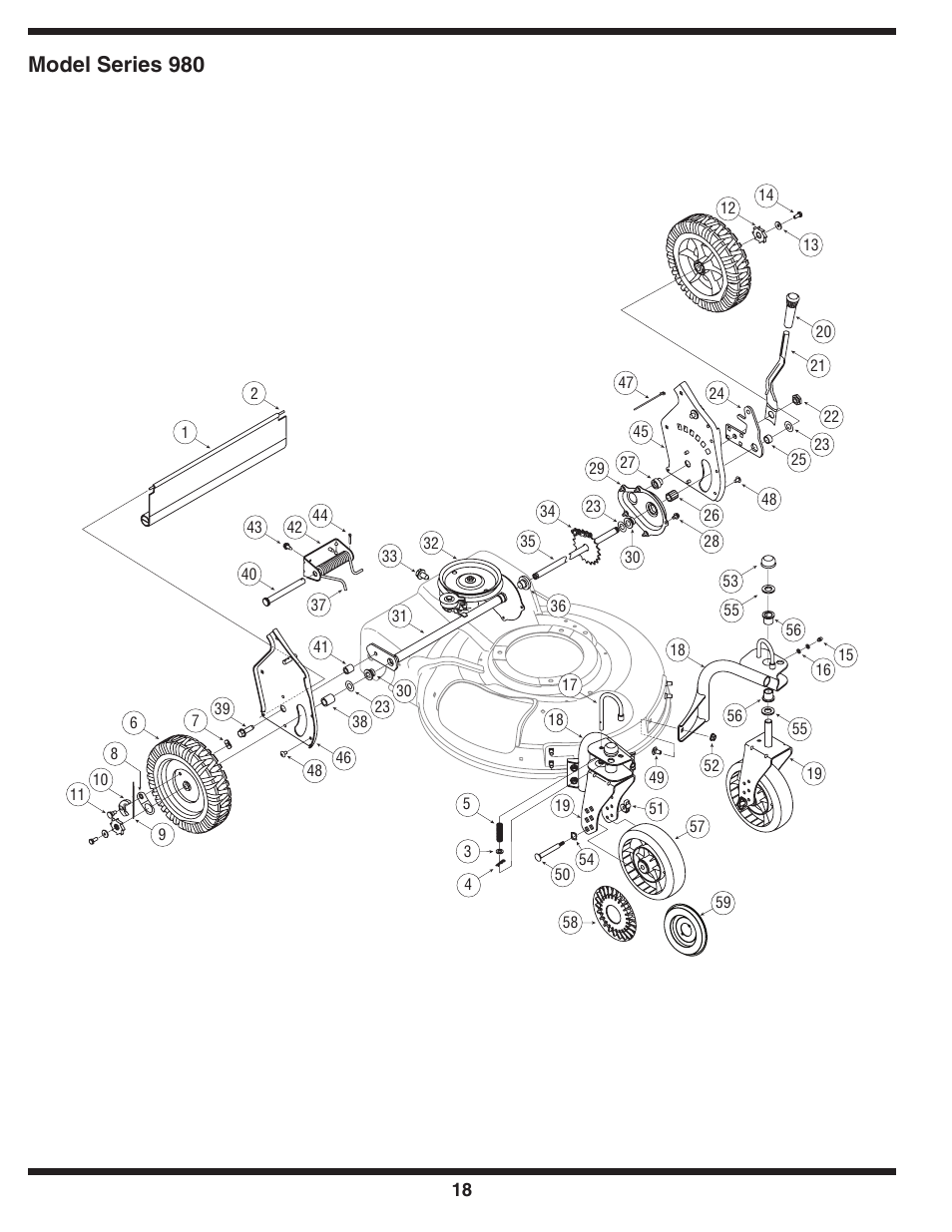 Model series 980 | Cub Cadet 980 User Manual | Page 18 / 20