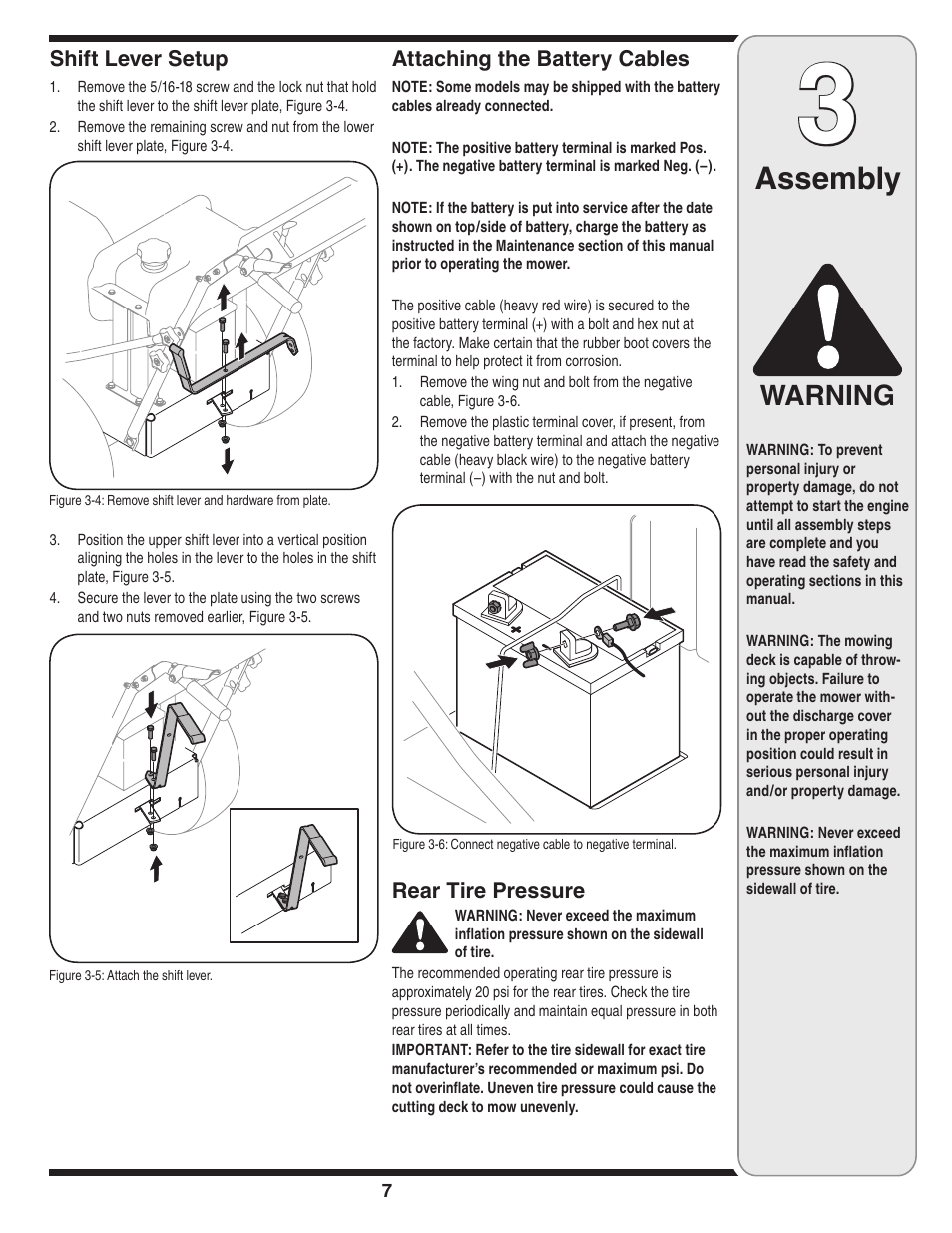 Assembly, Warning | Cub Cadet Time Save User Manual | Page 7 / 28