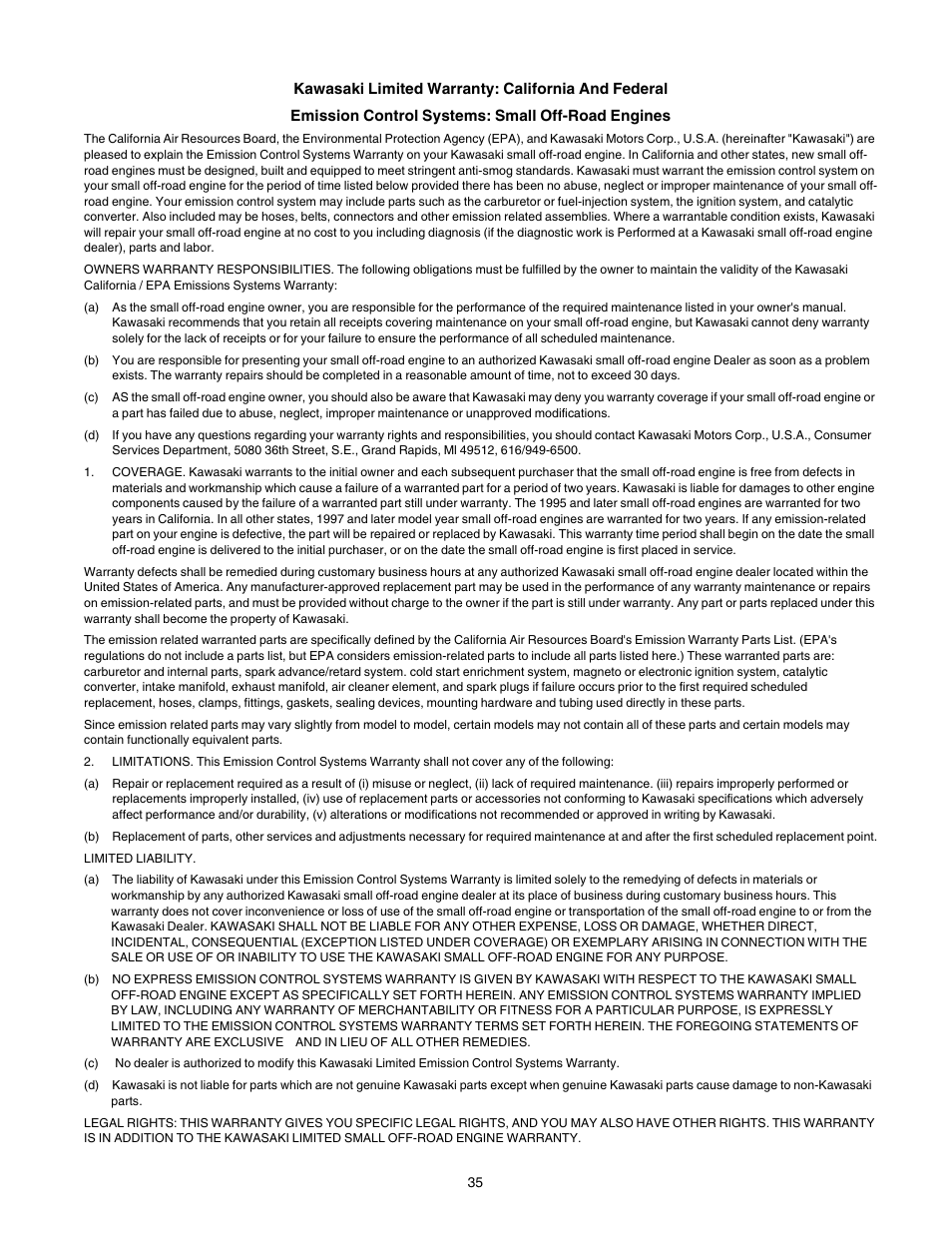 Cub Cadet 997 User Manual | Page 35 / 36