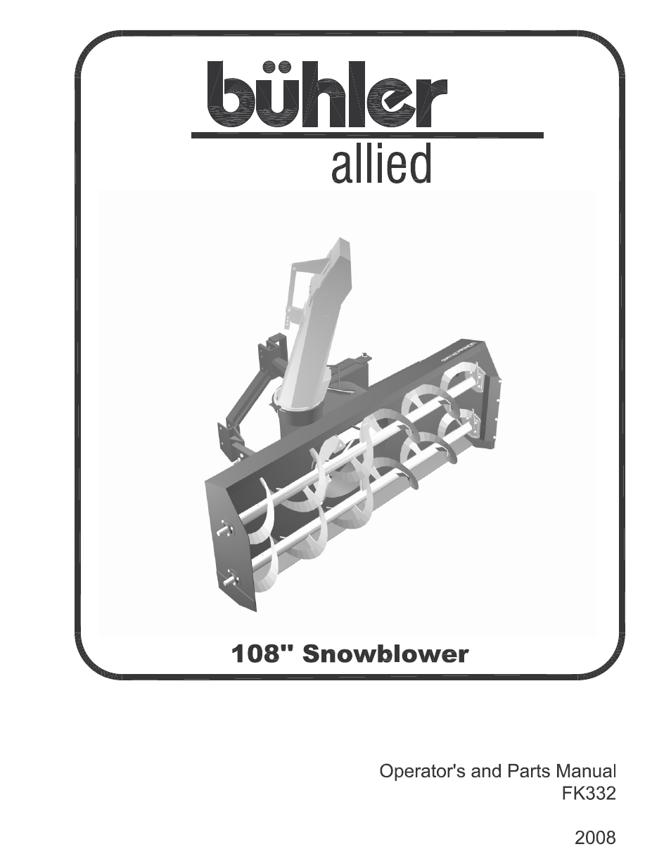 Buhler Allied FK332 User Manual | 24 pages