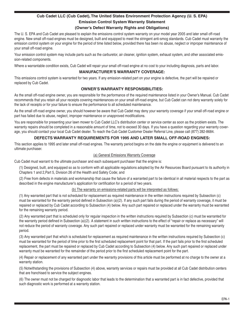 Cub Cadet 18M User Manual | Page 30 / 32