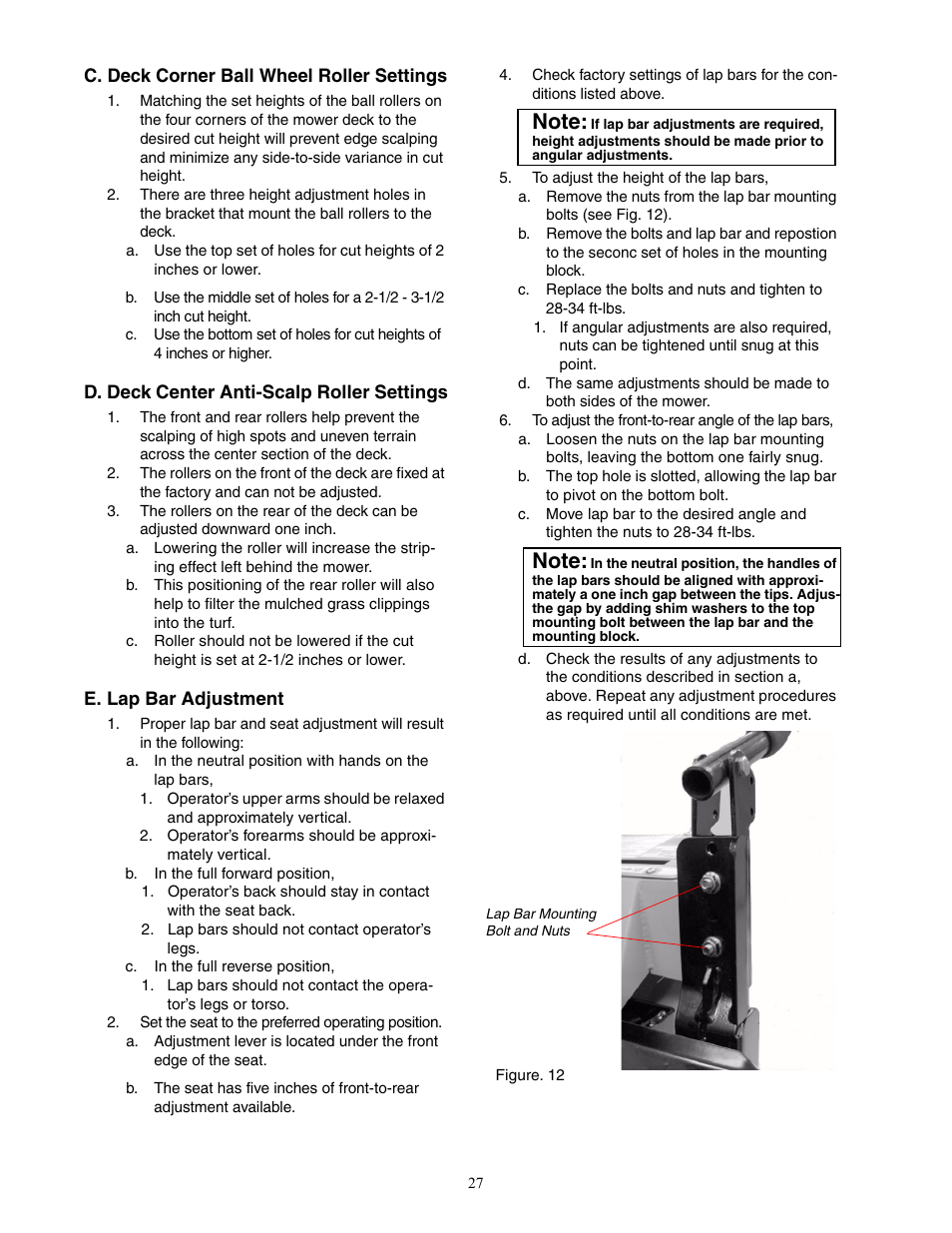 Cub Cadet 6 Fabricated Deck User Manual | Page 27 / 32