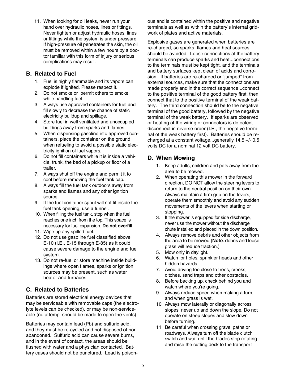 Cub Cadet 6 Fabricated Deck User Manual | Page 5 / 32