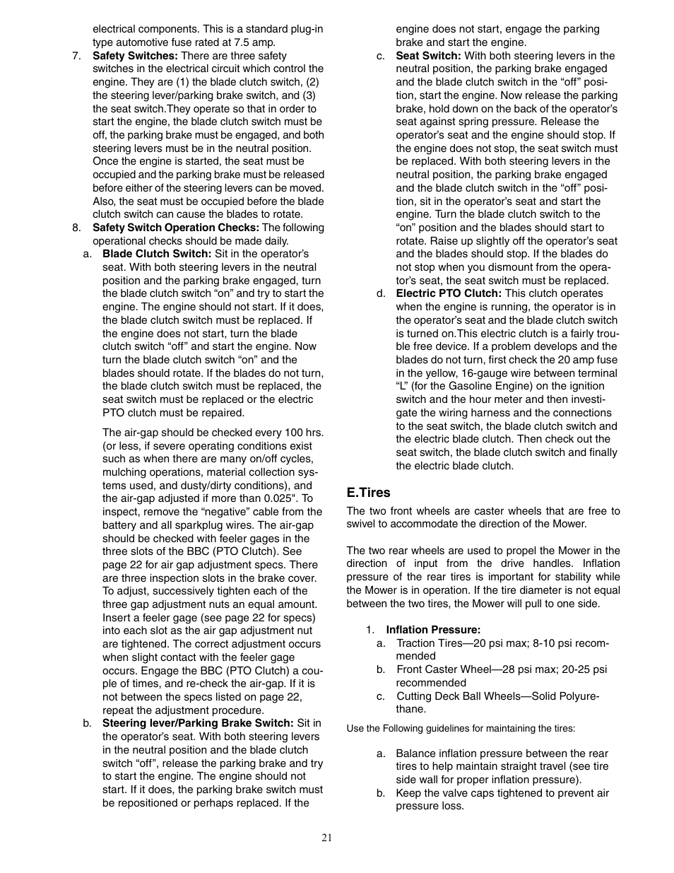 Cub Cadet 7 Fabricated Deck User Manual | Page 21 / 36