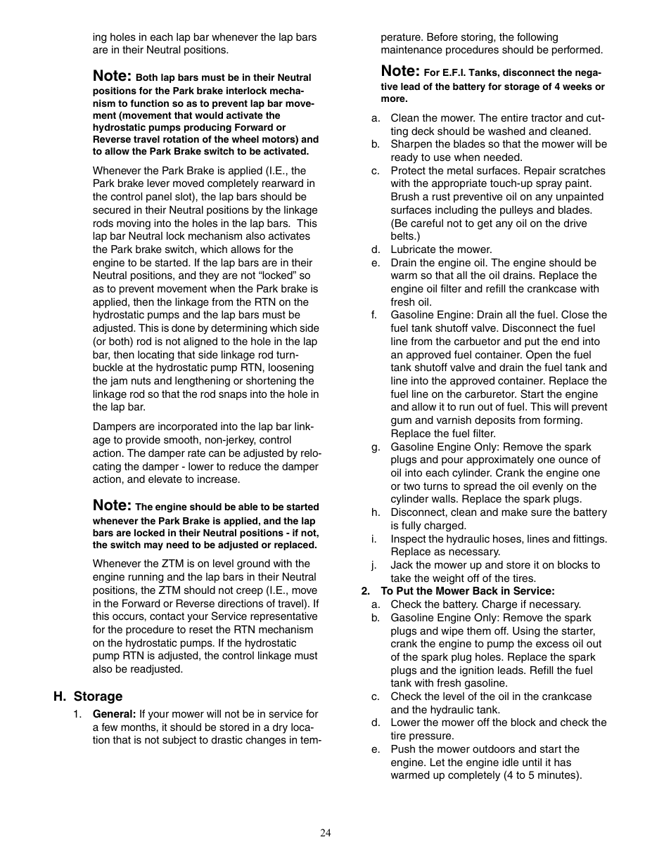 Cub Cadet 7 Fabricated Deck User Manual | Page 24 / 36