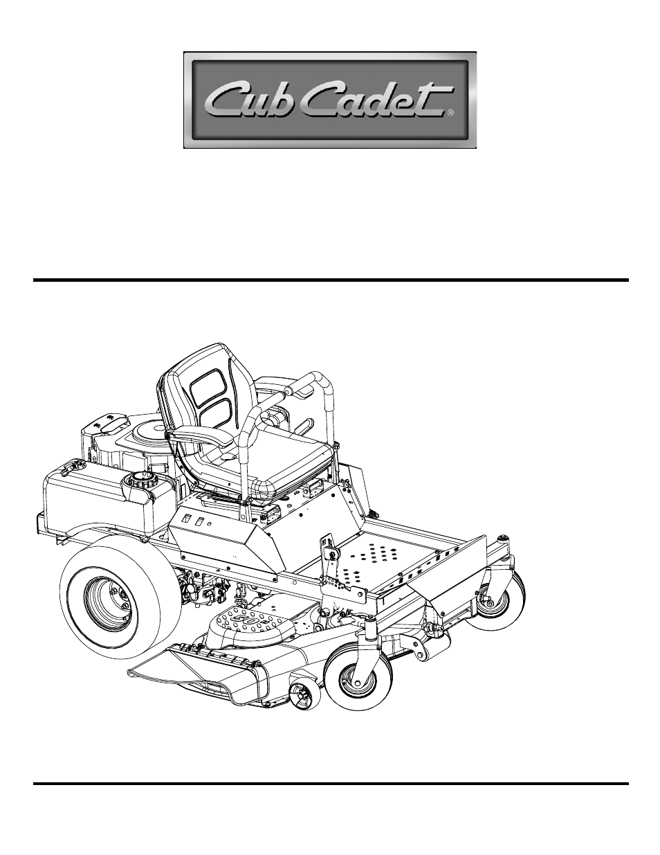 Cub Cadet 23HP Z-Force 60 User Manual | 32 pages