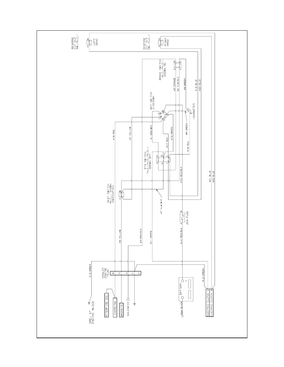 Wiring diagram | Cub Cadet 23HP Z-Force 60 User Manual | Page 27 / 32