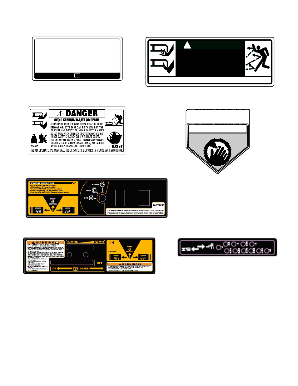 Belt routing, Danger, Safety decals and labels | Cub Cadet 23HP Z-Force 60 User Manual | Page 7 / 32