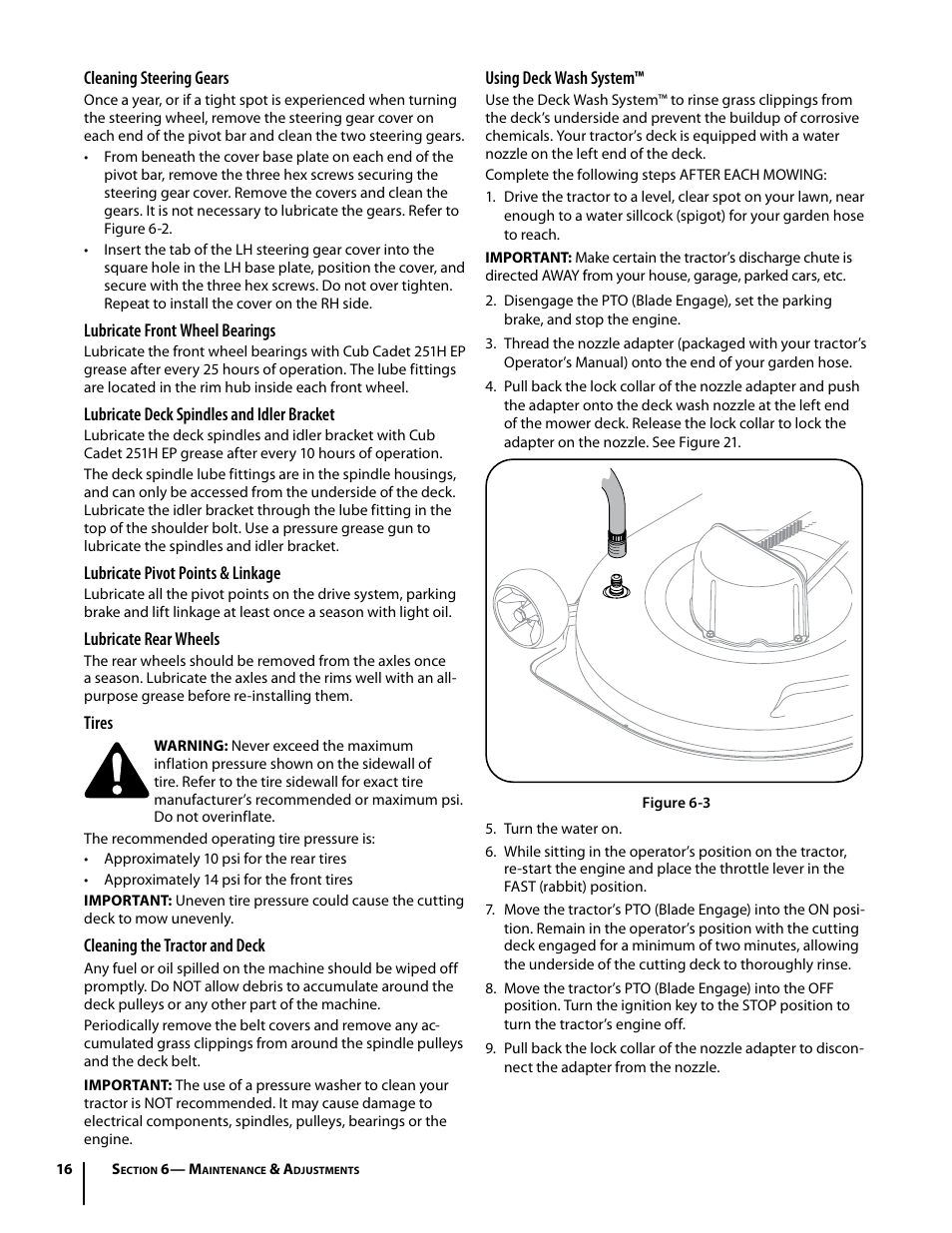 Cub Cadet I1042 User Manual | Page 16 / 56