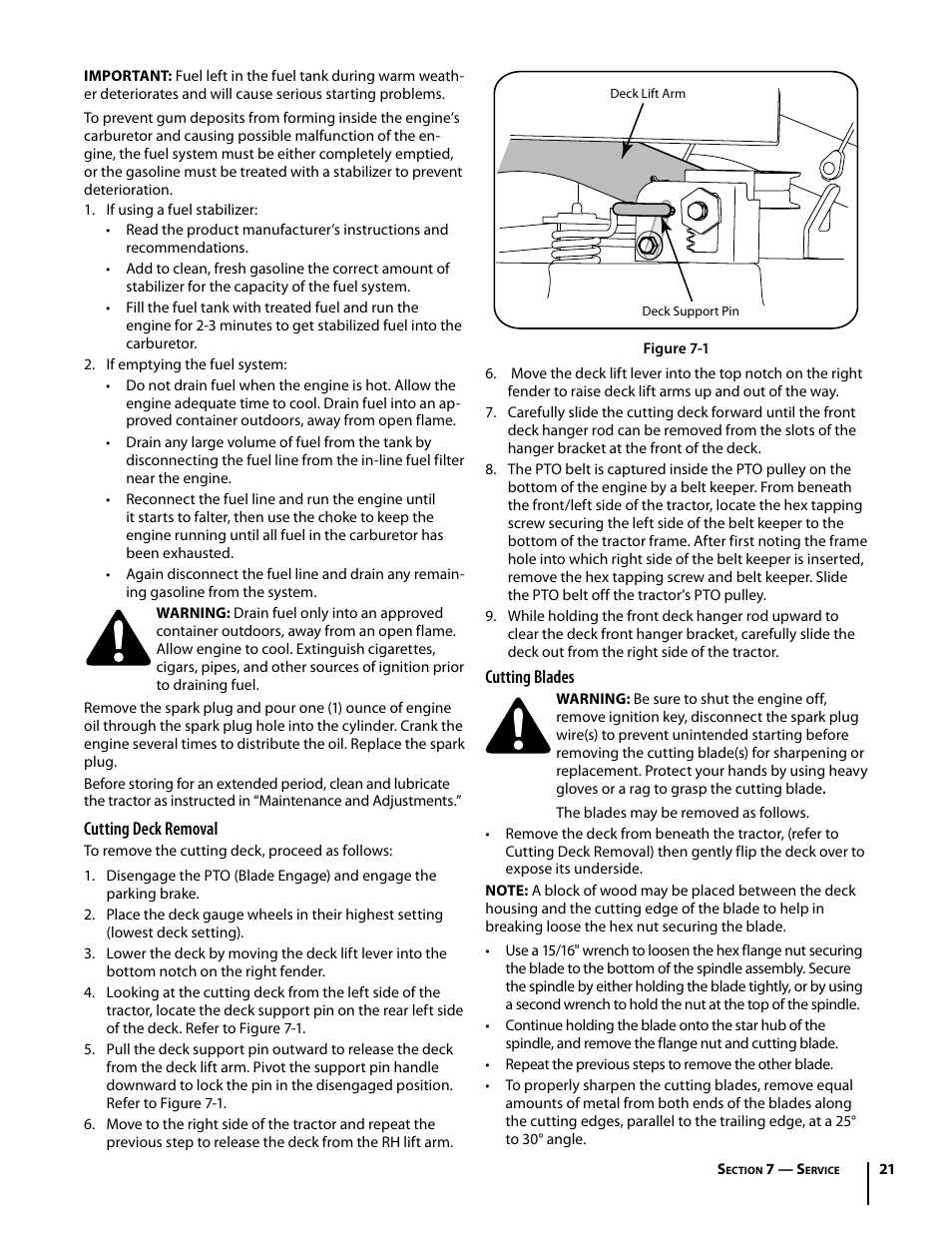 Cub Cadet I1042 User Manual | Page 21 / 56