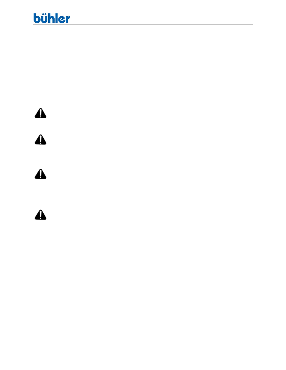 Caution, Warning, Danger | Buhler 45 Series User Manual | Page 7 / 44