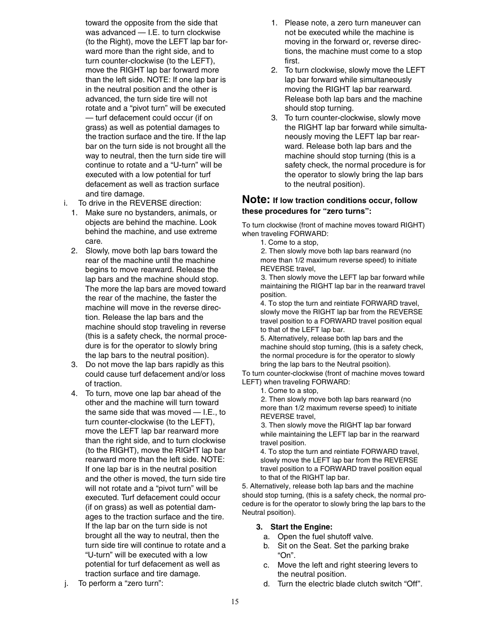 Cub Cadet 23HP Z-Force 50 User Manual | Page 15 / 32