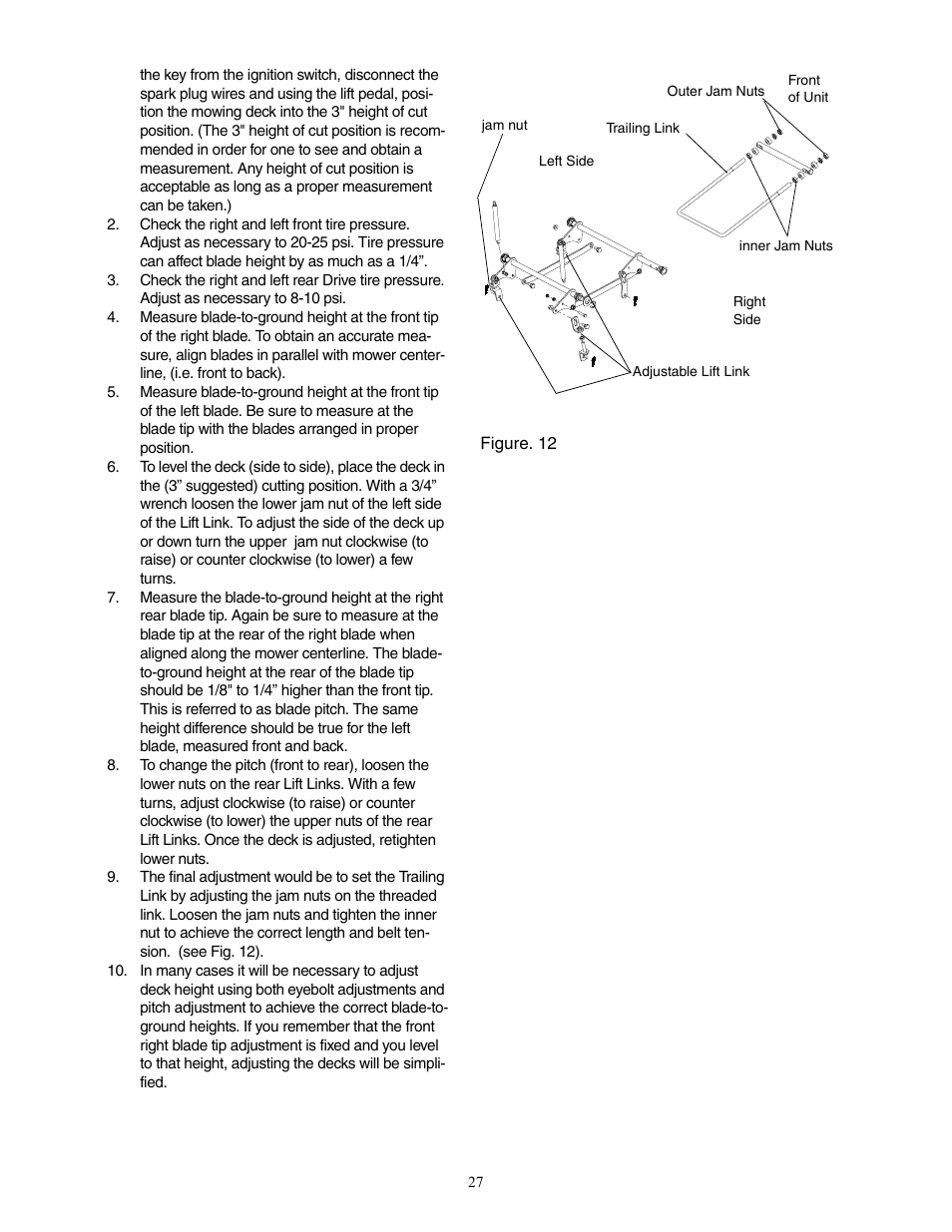 Cub Cadet 23HP Z-Force 50 User Manual | Page 27 / 32