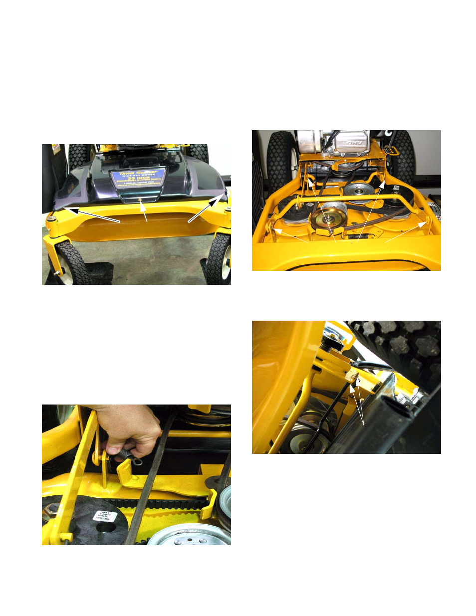 Chapter 4: cutting deck and lift shaft, Deck removal | Cub Cadet 33" Wide Area User Manual | Page 19 / 29