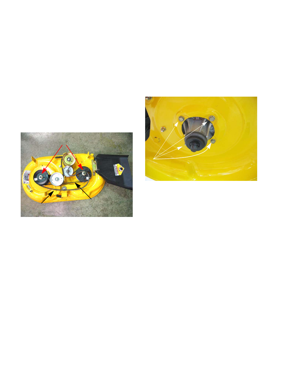 Spindles | Cub Cadet 33" Wide Area User Manual | Page 22 / 29