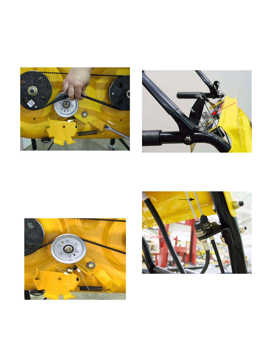 Deck engagement (pto) cable | Cub Cadet 33" Wide Area User Manual | Page 26 / 29