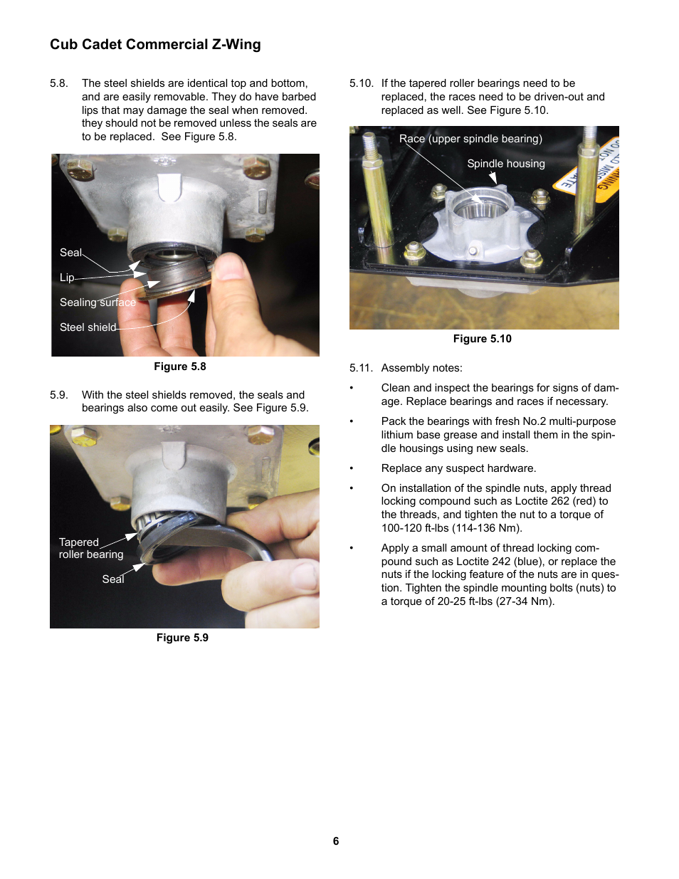 Cub cadet commercial z-wing | Cub Cadet Z-Wing User Manual | Page 10 / 88