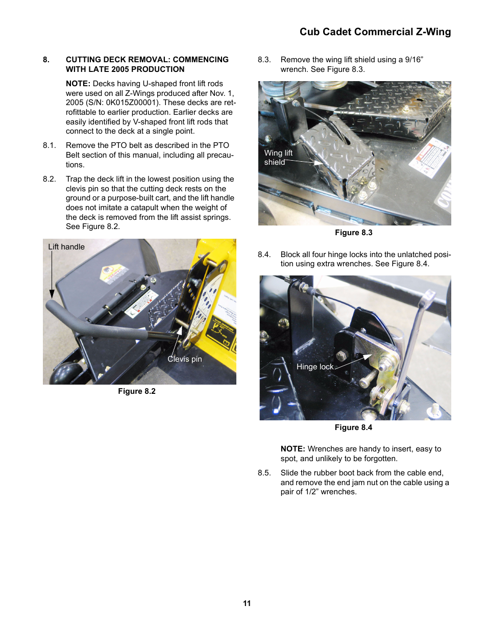 Cub cadet commercial z-wing | Cub Cadet Z-Wing User Manual | Page 15 / 88