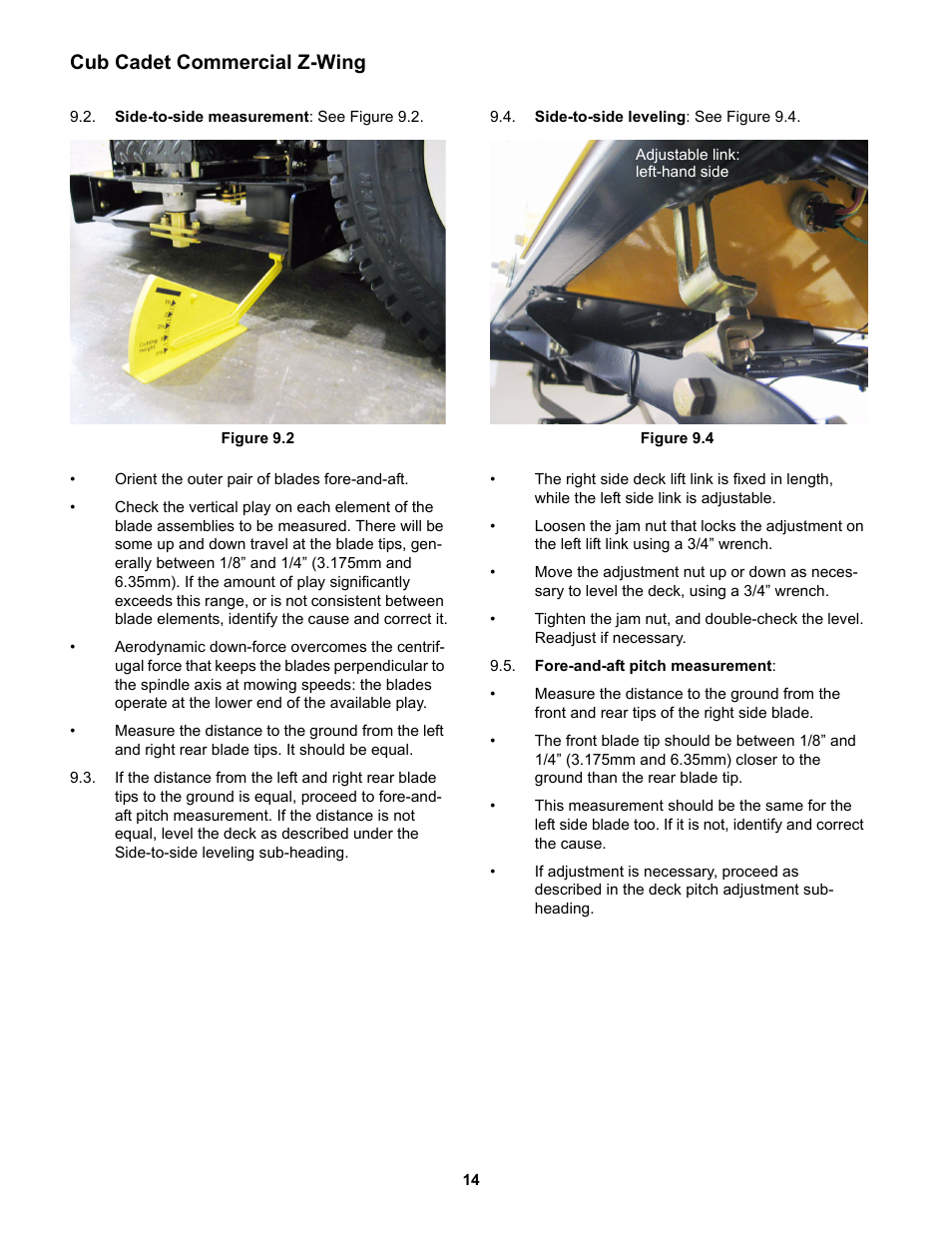 Cub cadet commercial z-wing | Cub Cadet Z-Wing User Manual | Page 18 / 88