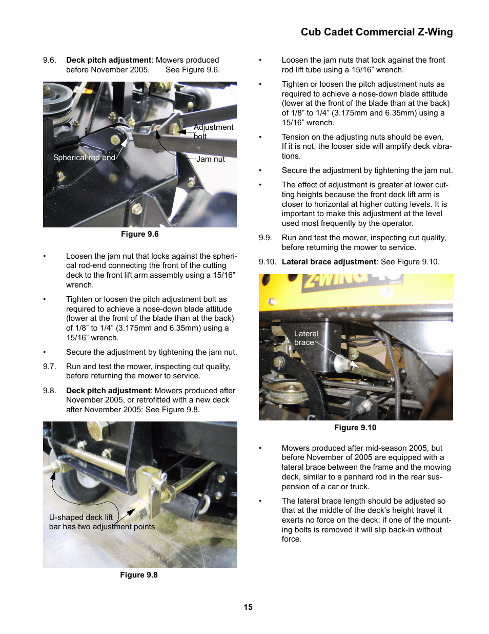 Cub cadet commercial z-wing | Cub Cadet Z-Wing User Manual | Page 19 / 88