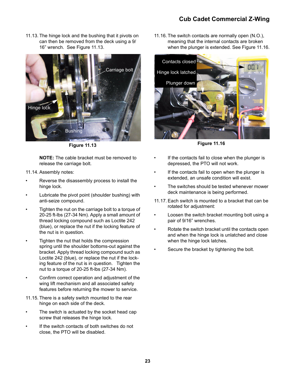 Cub cadet commercial z-wing | Cub Cadet Z-Wing User Manual | Page 27 / 88