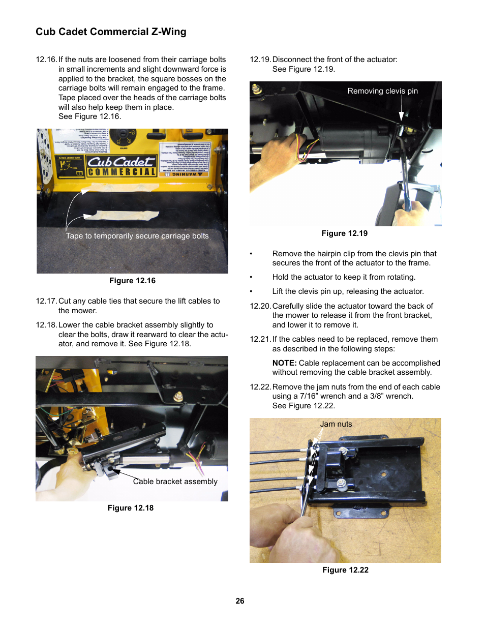 Cub cadet commercial z-wing | Cub Cadet Z-Wing User Manual | Page 30 / 88