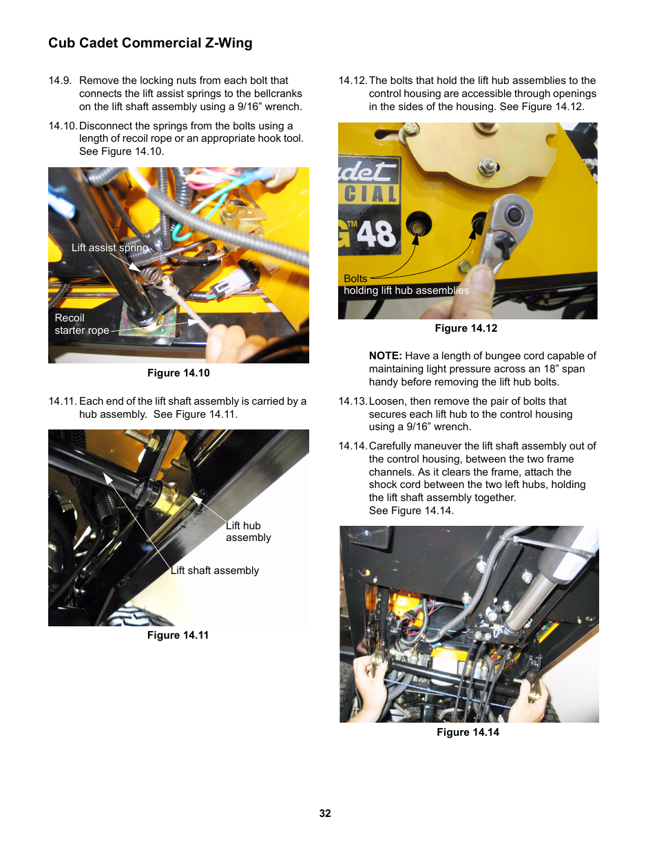 Cub cadet commercial z-wing | Cub Cadet Z-Wing User Manual | Page 36 / 88