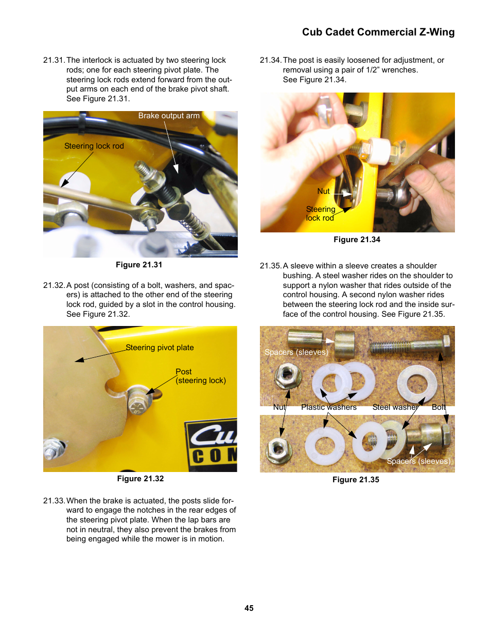 Cub cadet commercial z-wing | Cub Cadet Z-Wing User Manual | Page 49 / 88