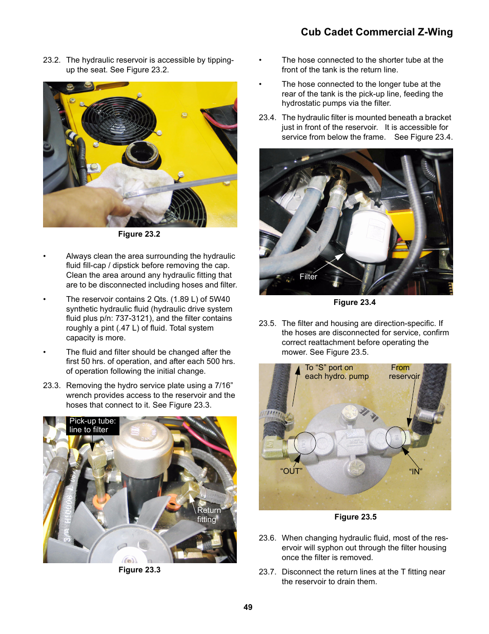 Cub cadet commercial z-wing | Cub Cadet Z-Wing User Manual | Page 53 / 88