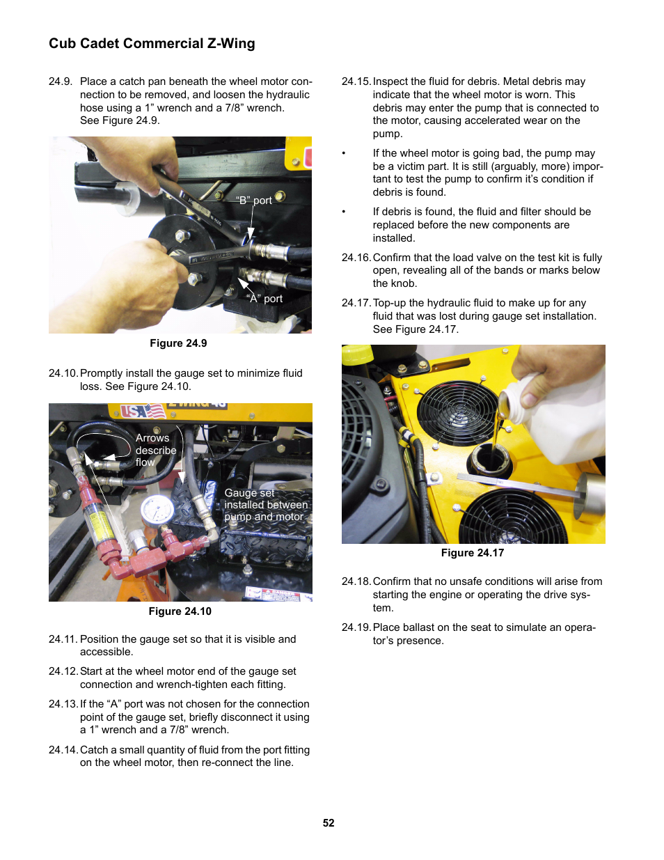 Cub cadet commercial z-wing | Cub Cadet Z-Wing User Manual | Page 56 / 88