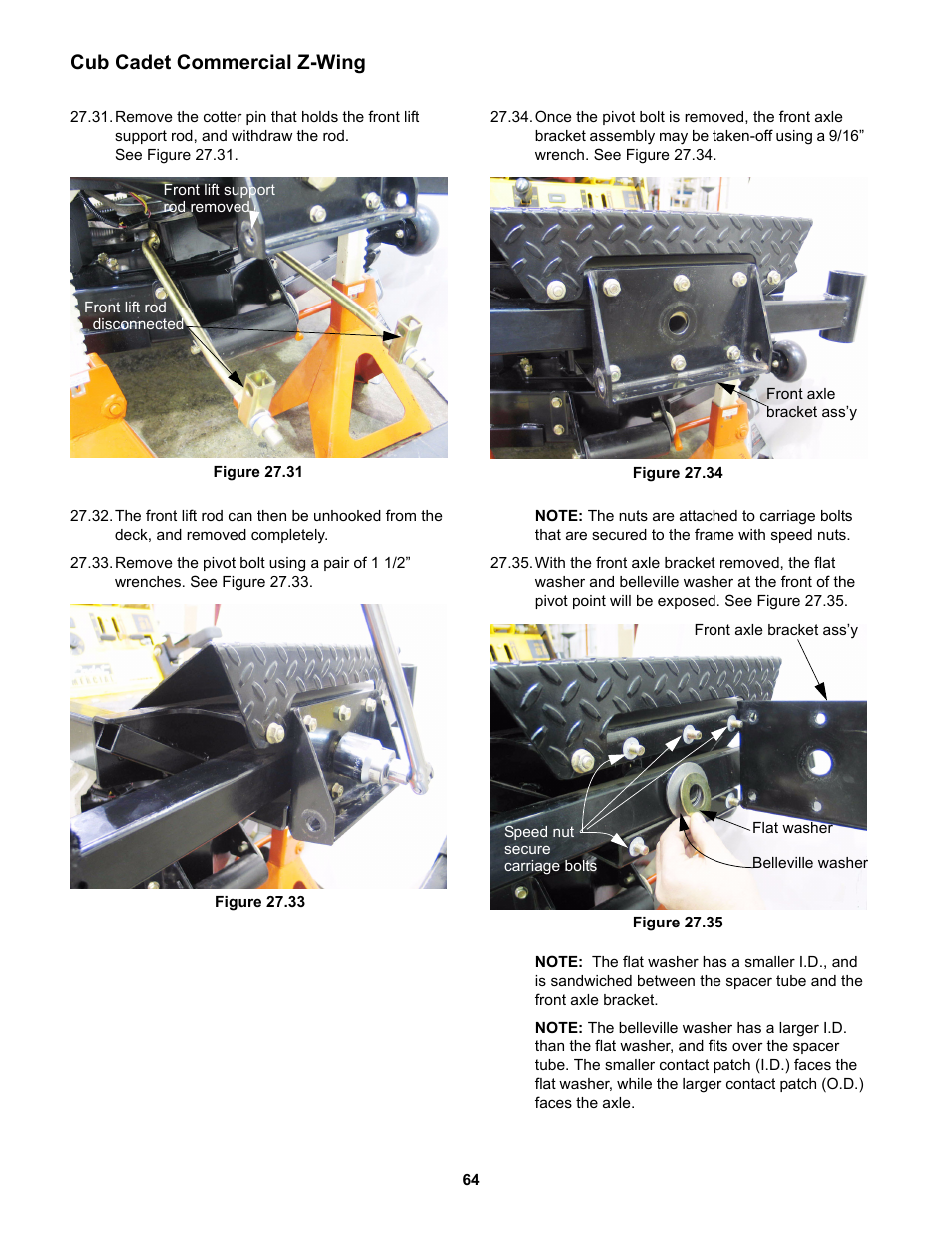 Cub cadet commercial z-wing | Cub Cadet Z-Wing User Manual | Page 68 / 88