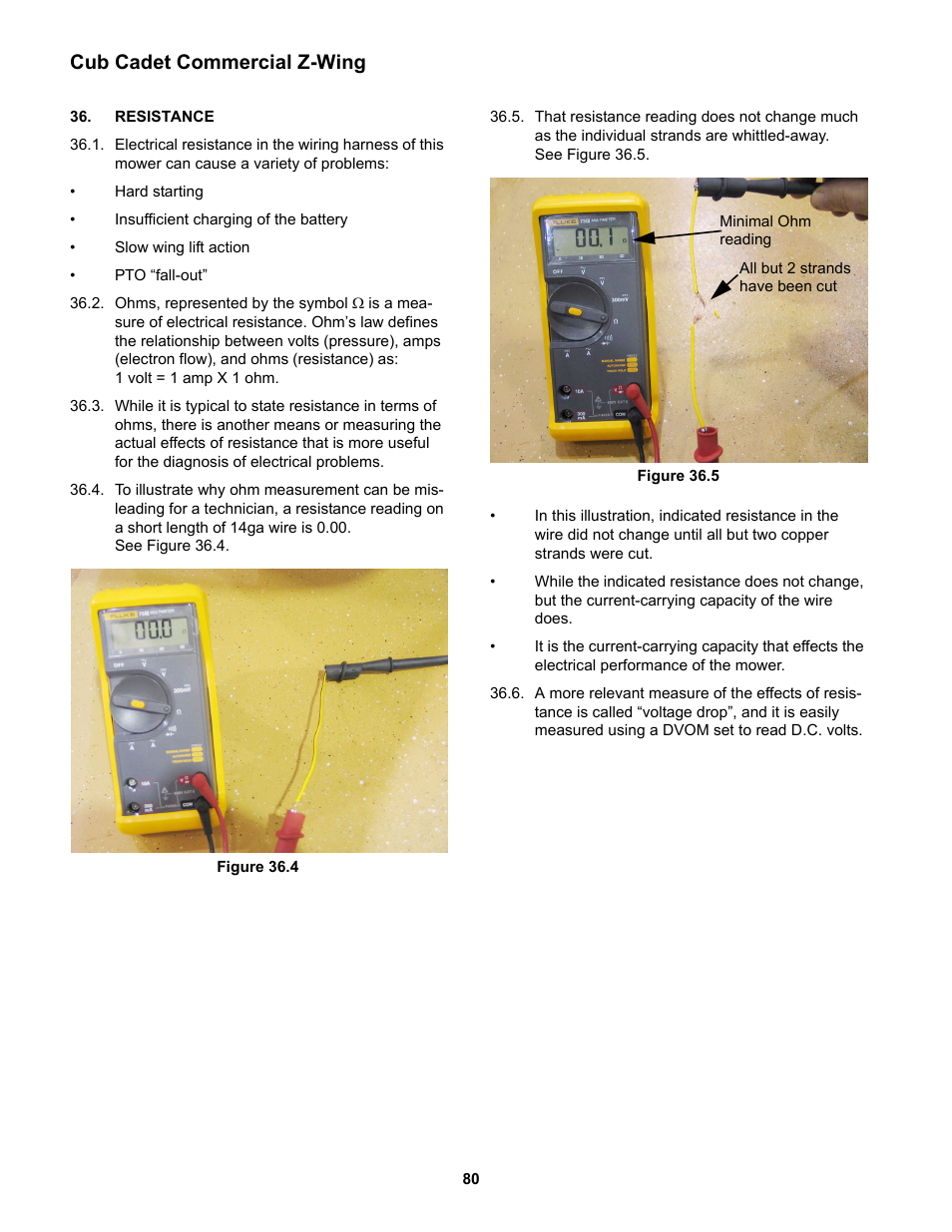 Resistance, Cub cadet commercial z-wing | Cub Cadet Z-Wing User Manual | Page 84 / 88