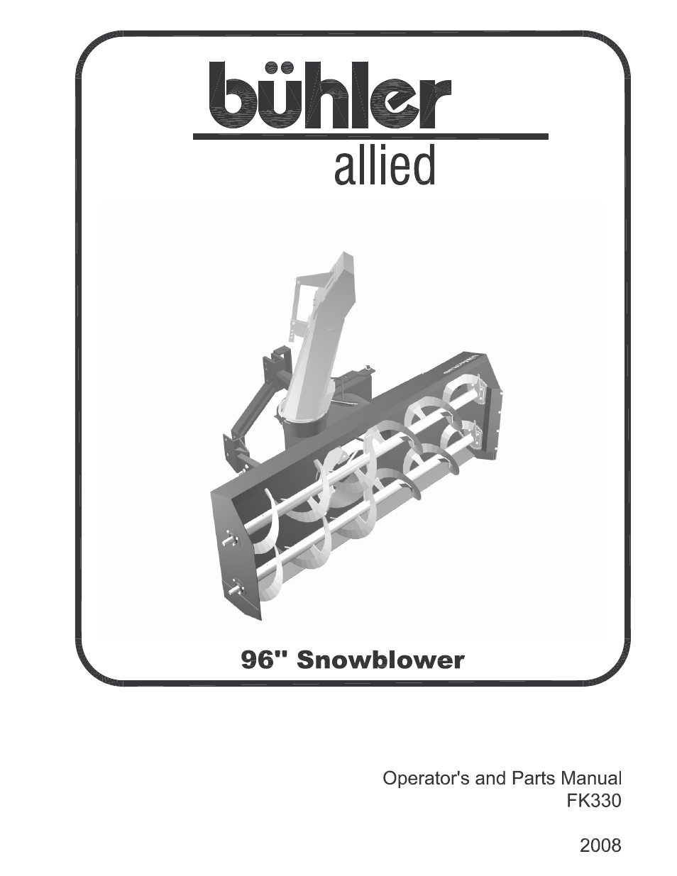 Buhler Allied FK330 User Manual | 24 pages