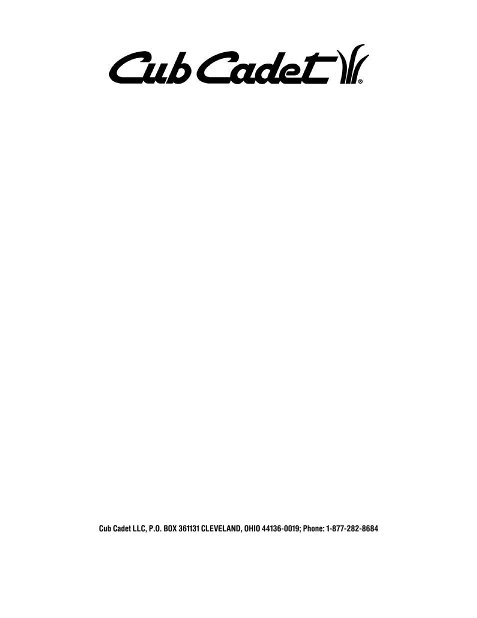 Manufacturer’s limited warranty for | Cub Cadet 640 User Manual | Page 24 / 24
