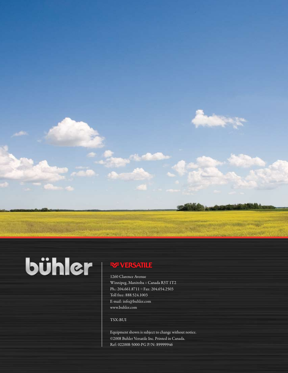 Buhler Genesis II 2180 User Manual | Page 8 / 8